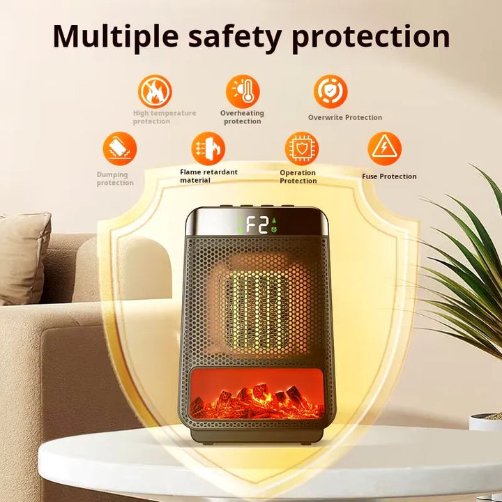 Warmfell™ Space-Saving Plug-In Heater with Fast PTC Ceramic Warmth