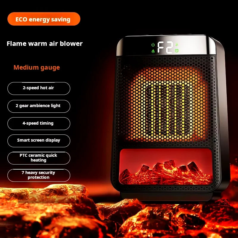 Warmfell™ Space-Saving Plug-In Heater with Fast PTC Ceramic Warmth