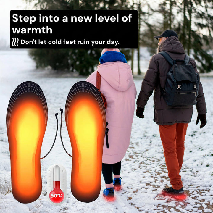Warmfell™ Rechargeable Heated Insoles for Boots and Work Boots