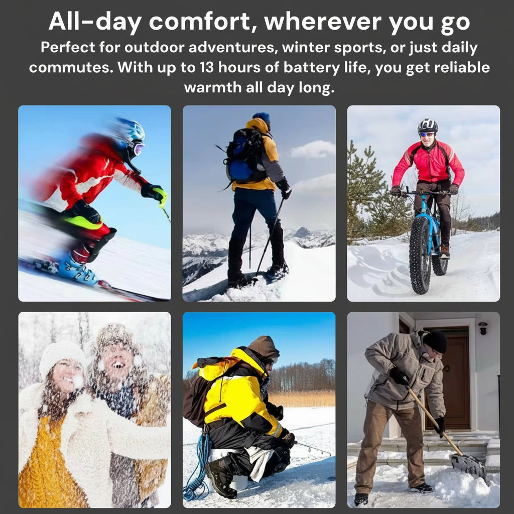 Warmfell™ Rechargeable Heated Insoles for Boots and Work Boots