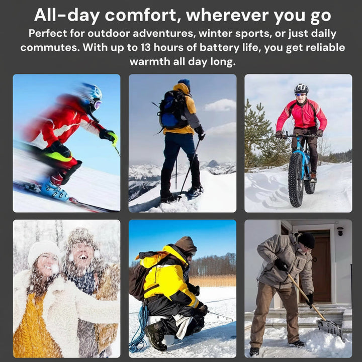 Warmfell™ Rechargeable Heated Insoles for Boots and Work Boots