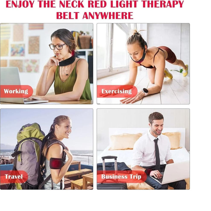 Warmfell™ Heated Red Light Neck Wrap with 24 LEDs and Timer