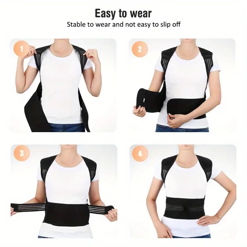 Warmfell™ Heated Back Support Band With 108 Magnets and Support Plates