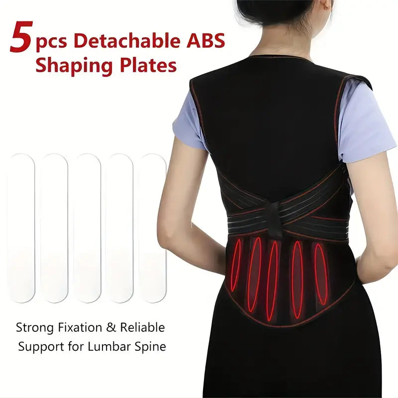 Warmfell™ Heated Back Support Band With 108 Magnets and Support Plates