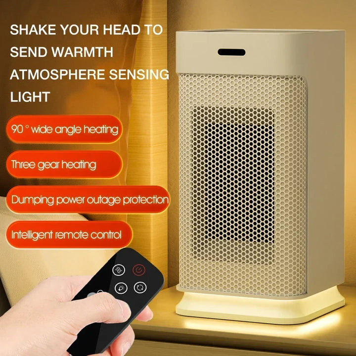 Warmfell™ Quiet Ceramic Mini Heater with Ambient Night Light