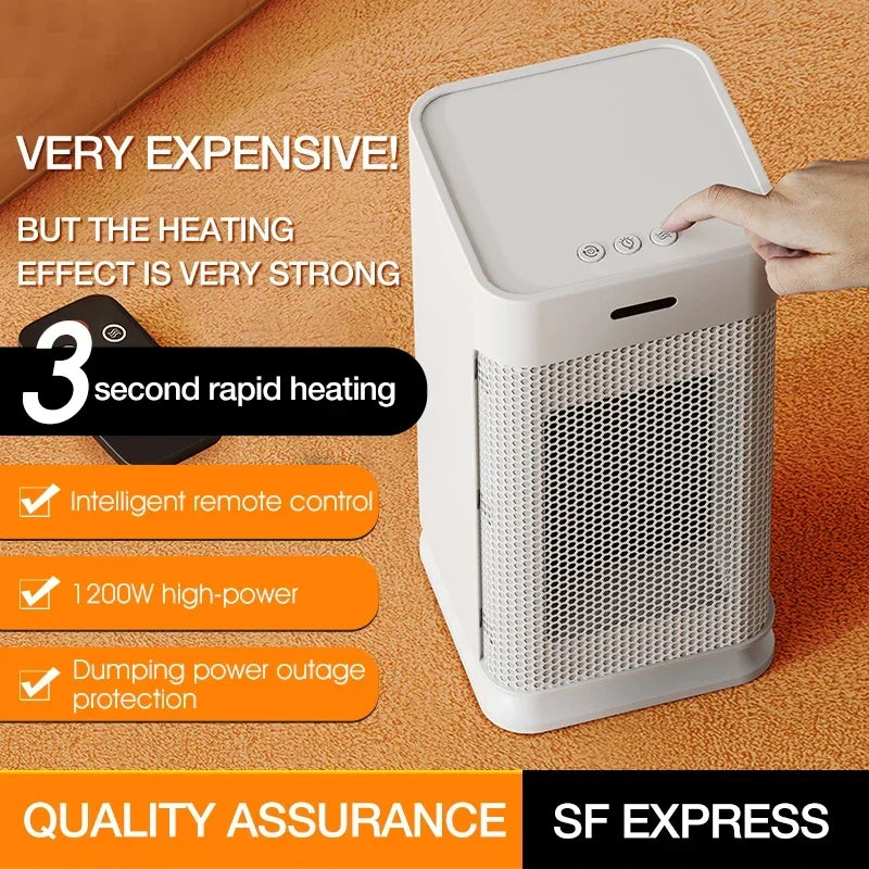 Warmfell™ Quiet Ceramic Mini Heater with Ambient Night Light