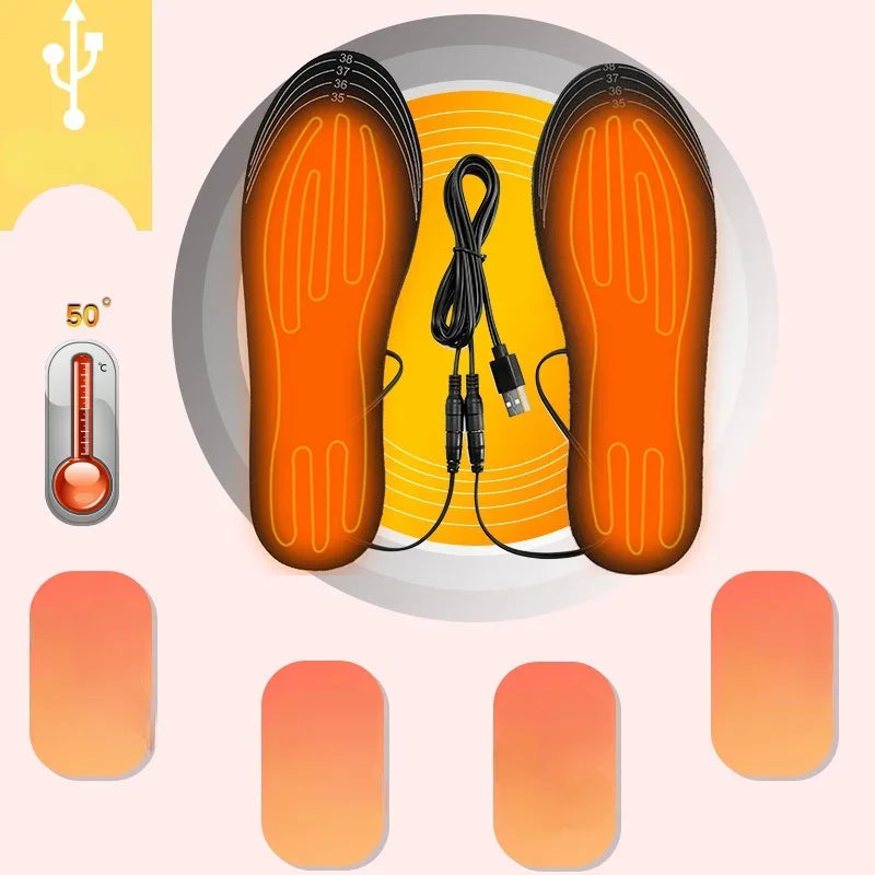 Warmfell™ USB Heated Insoles With Carbon Fibre Heating, Cut to Fit