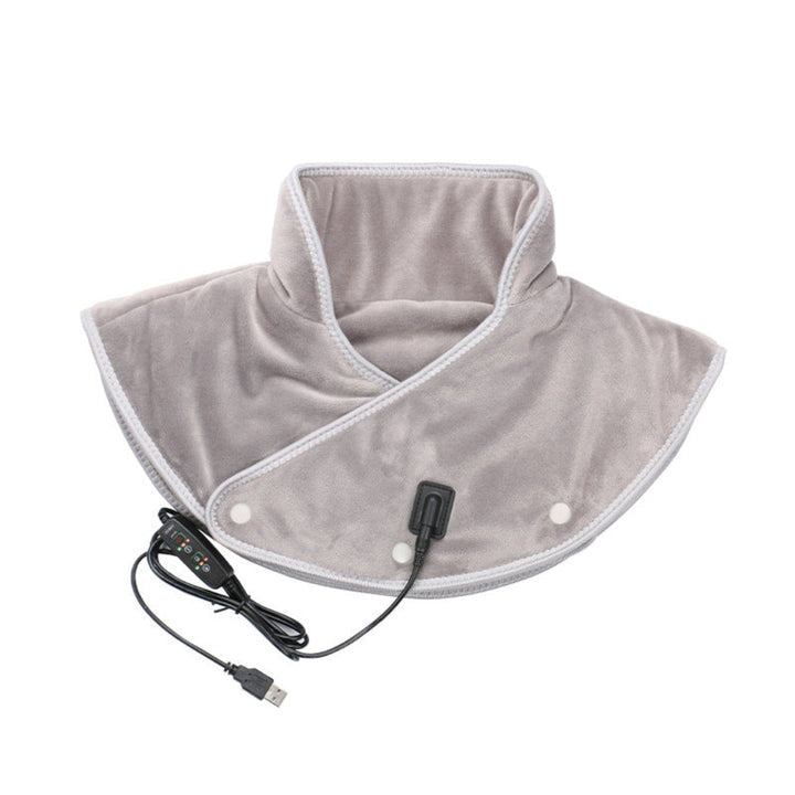 Warmfell™ USB Heated Neck &amp; Shoulder Wrap with Gentle Massage