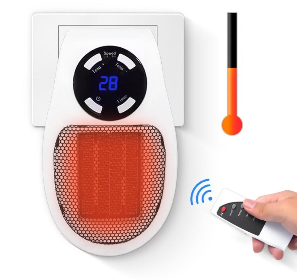 Warmfell™ Quiet 500W Plug-In Heater with Digital Thermostat