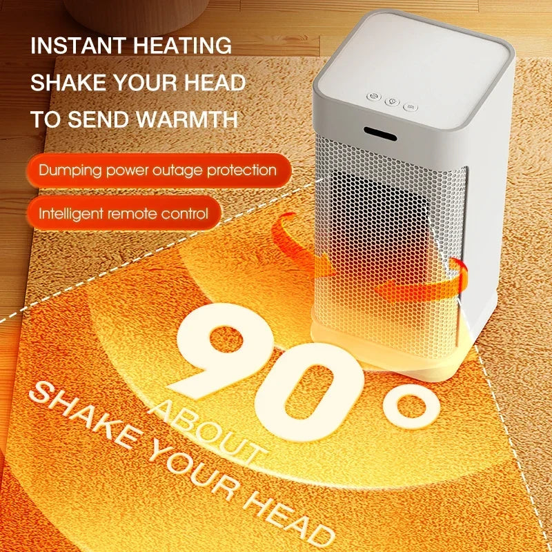 Warmfell™ Quiet Ceramic Mini Heater with Ambient Night Light