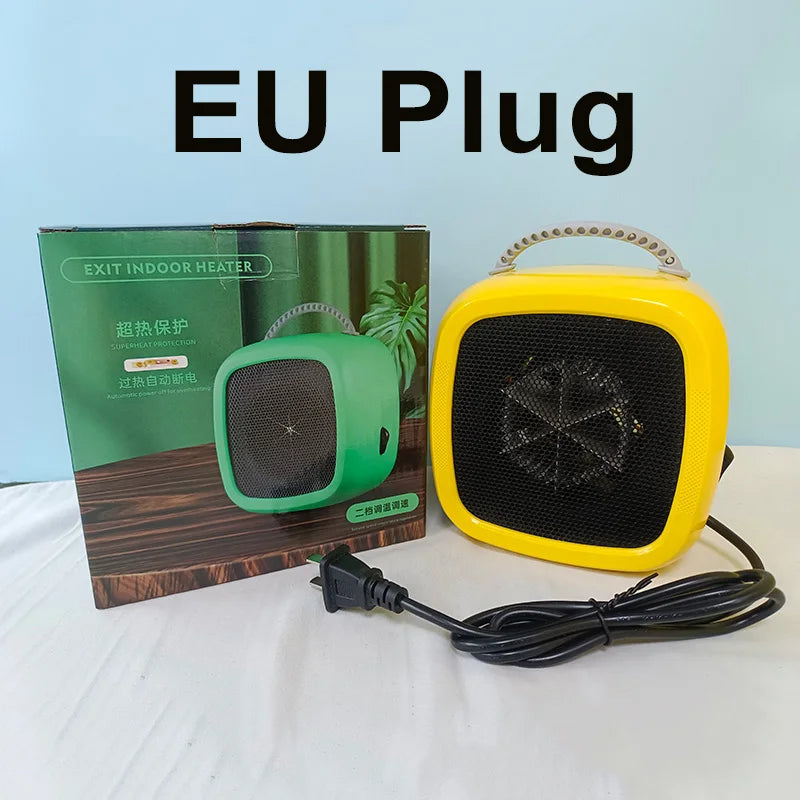 Warmfell™ Quiet Mini Ceramic Table Heater with Carry Handle