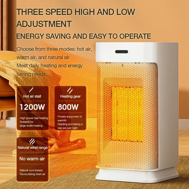 Warmfell™ Quiet Ceramic Mini Heater with Ambient Night Light