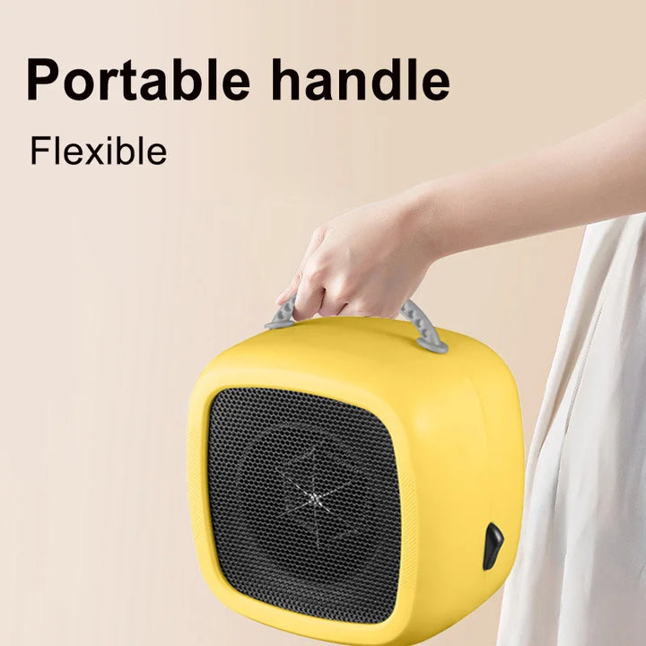 Warmfell™ Quiet Mini Ceramic Table Heater with Carry Handle