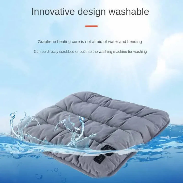 Warmfell™ Graphene Heated Seat Cushion with 3 Heat Levels