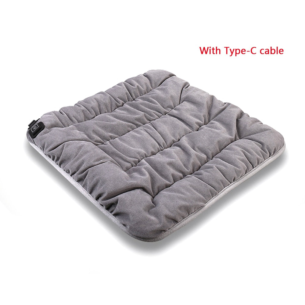 Warmfell™ USB-C Heated Seat Pad, 45 x 45 cm, 3 Heat Levels
