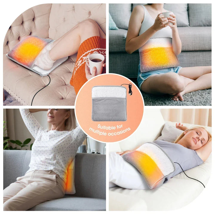 Warmfell™ USB Heated Foot Mat in Soft Flannel with Steady 40°C Warmth