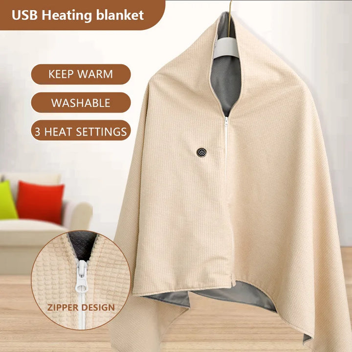 Warmfell™ Lightweight USB Heated Travel Blanket 150 x 80 cm