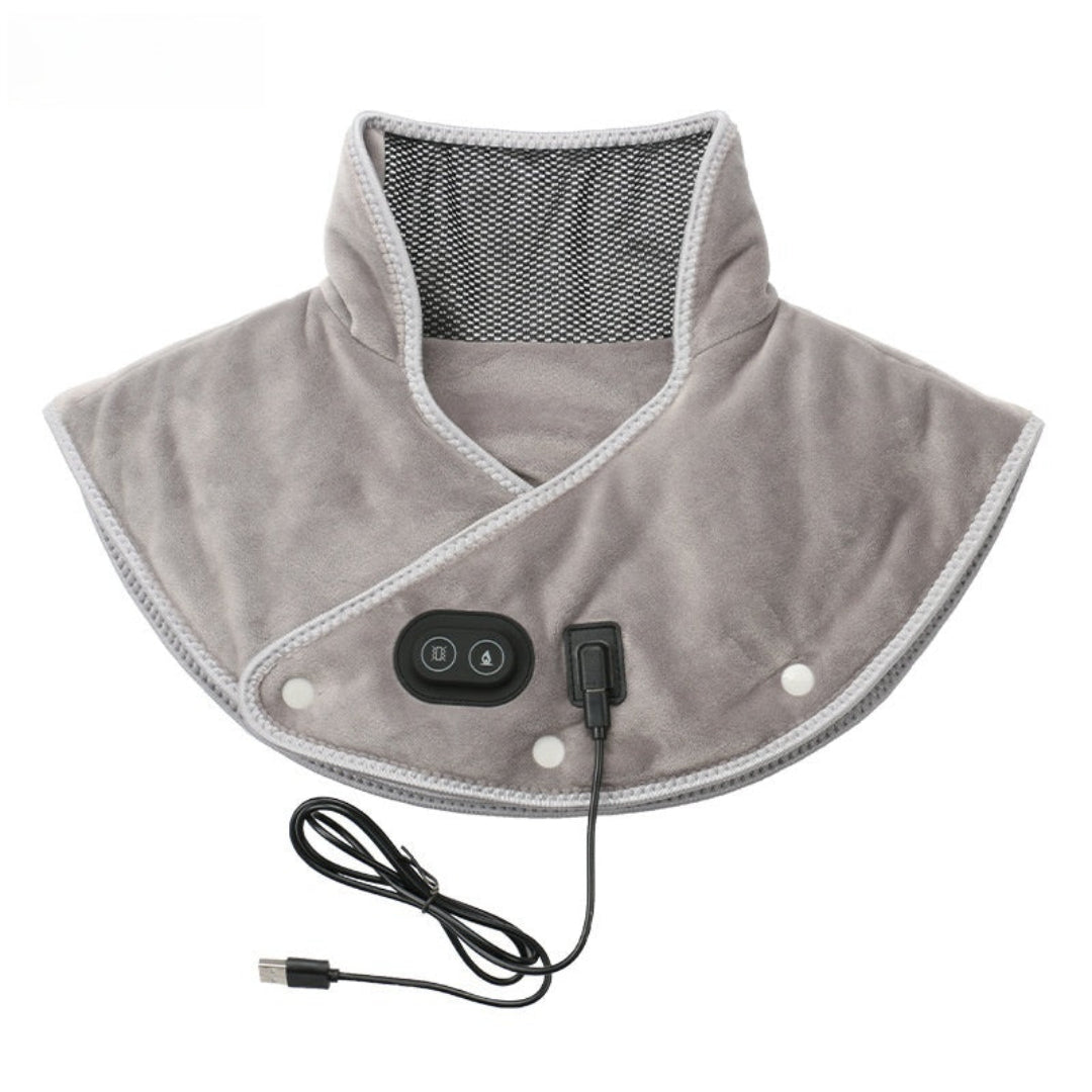 Warmfell™ USB Heated Neck &amp; Shoulder Wrap with Gentle Massage