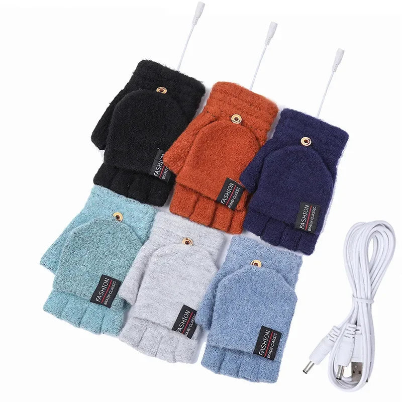 Warmfell™ Knitted USB Heated Gloves With 3 Temperature Settings