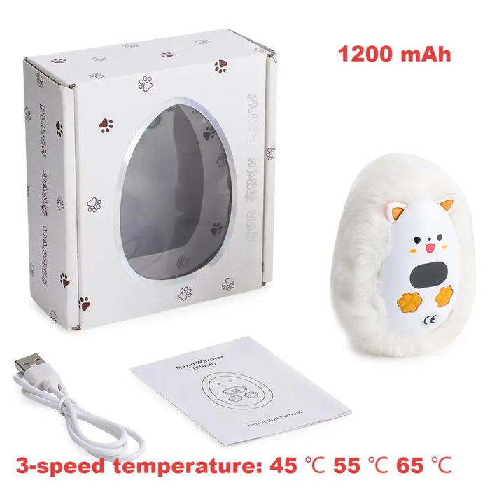 Warmfell™ Rechargeable Fox Hand Warmer with Digital Display