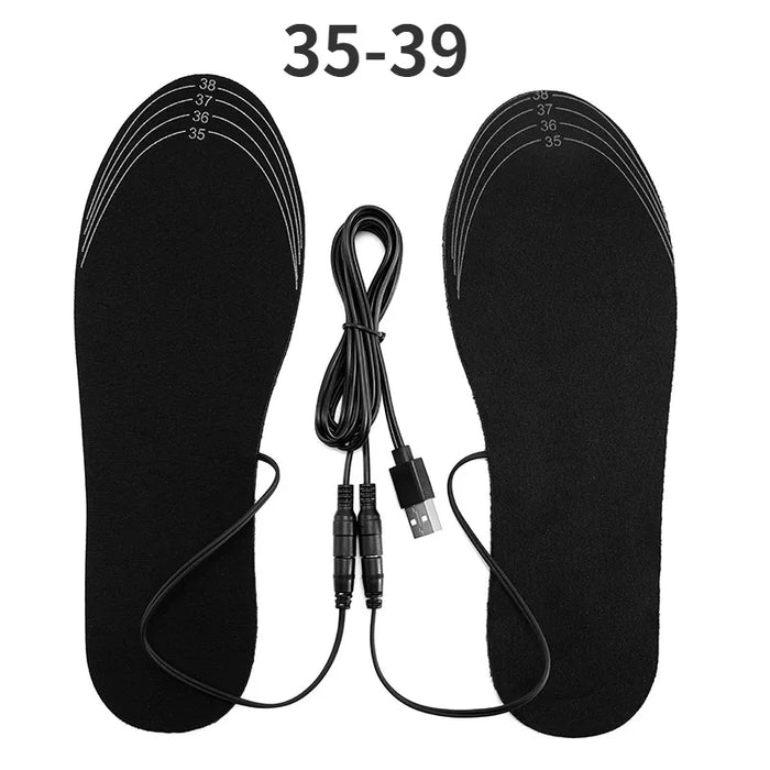 Warmfell™ USB Heated Insoles, Cut to Size for Most Shoes