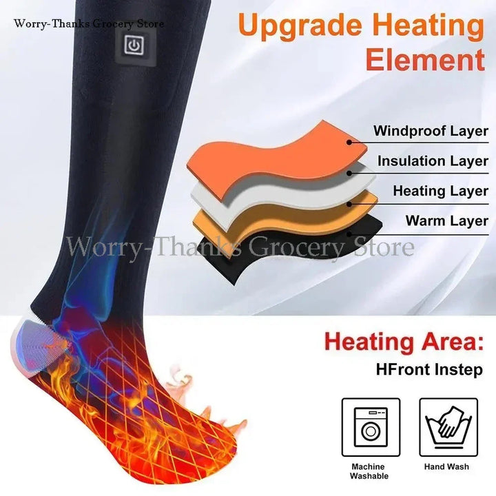 Warmfell™ Battery-Powered Heated Socks Warming Toes and Soles