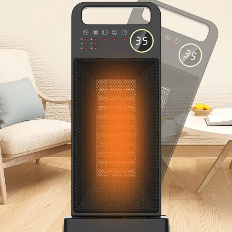 Warmfell™ Slim 2000W Tower Heater with 120° Oscillation and Remote