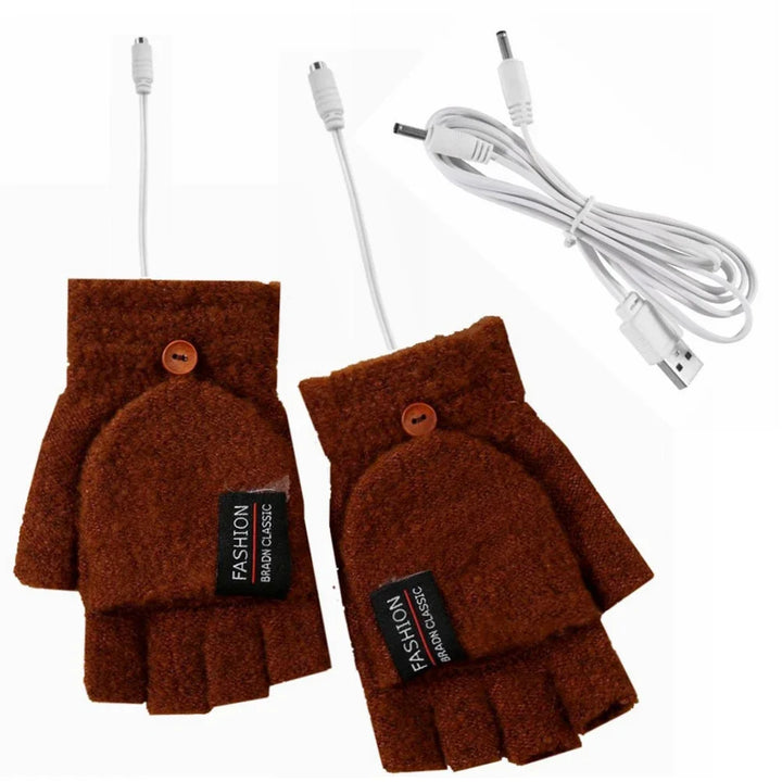 Warmfell™ Knitted USB Heated Gloves With 3 Temperature Settings