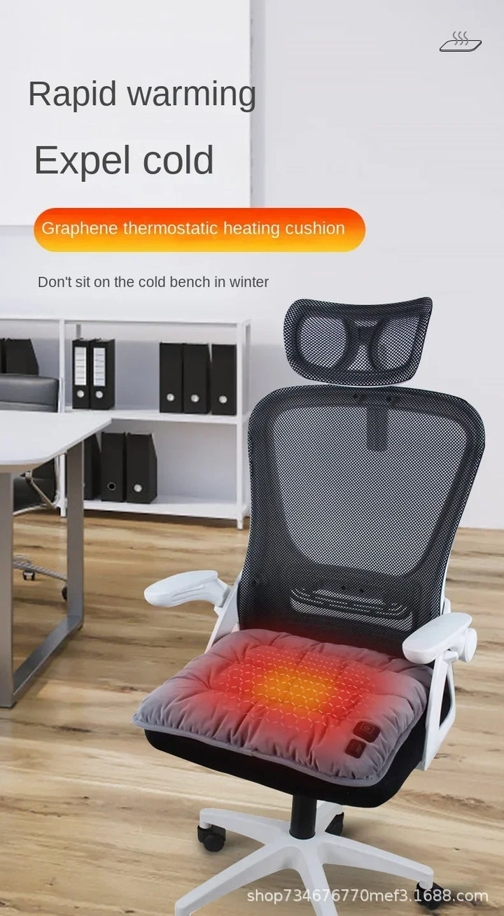 Warmfell™ Graphene Heated Seat Cushion with 3 Heat Levels