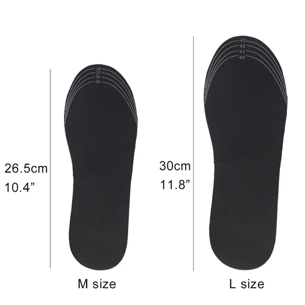 Warmfell™ USB Heated Shoe Insoles With Slim Carbon Fibre Heating