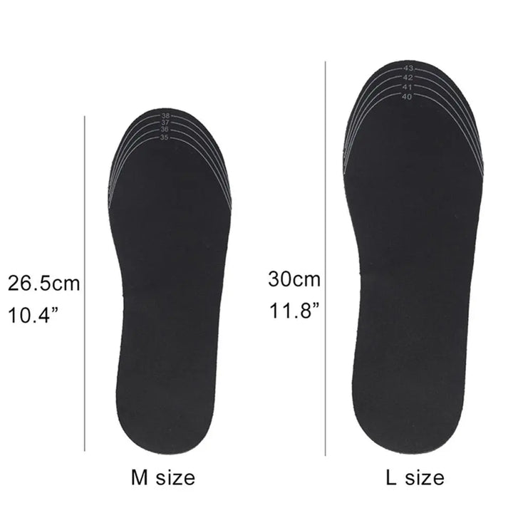Warmfell™ USB Heated Shoe Insoles With Slim Carbon Fibre Heating
