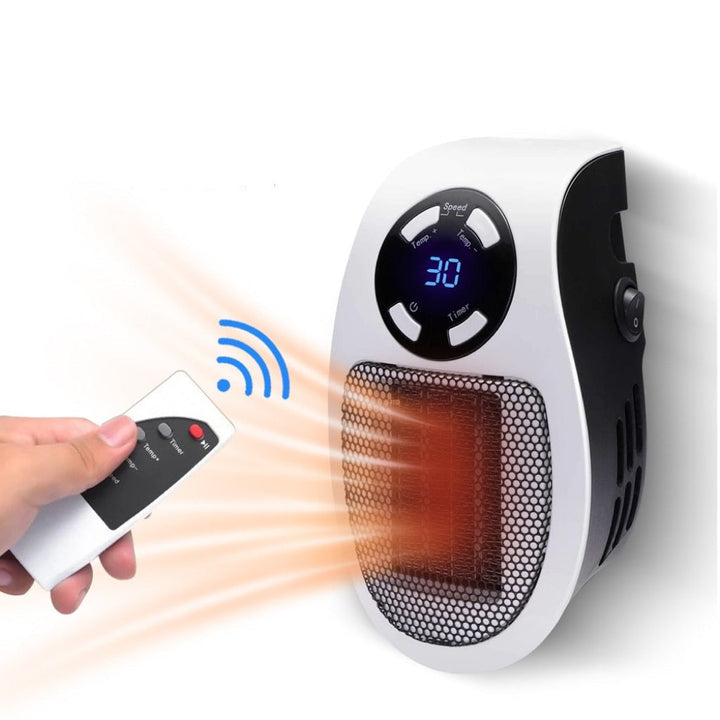Warmfell™ Quiet 500W Plug-In Heater with Digital Thermostat