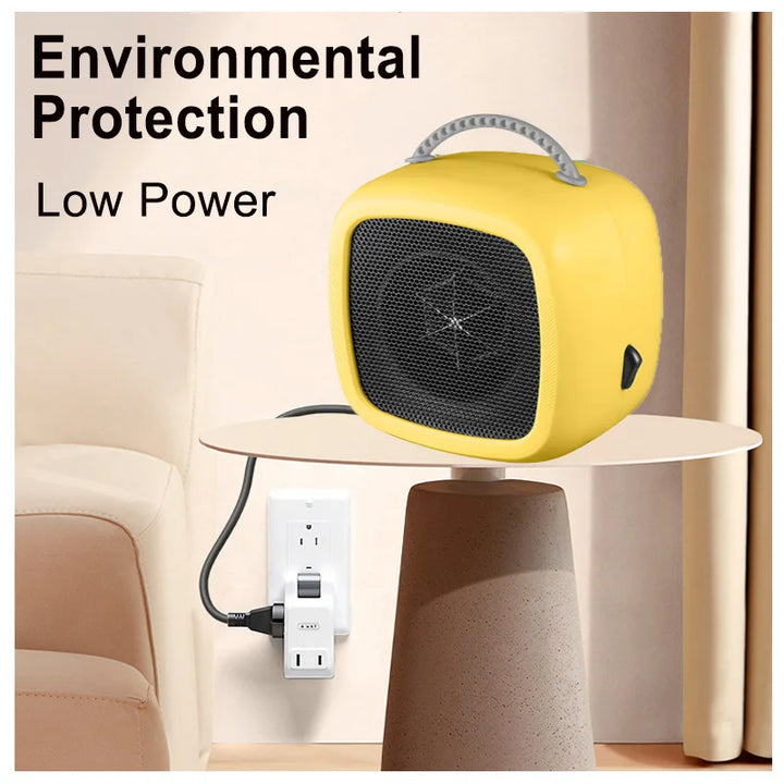 Warmfell™ Quiet Mini Ceramic Table Heater with Carry Handle