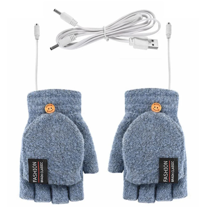 Warmfell™ Knitted USB Heated Gloves With 3 Temperature Settings