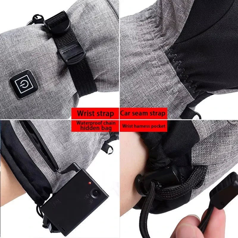 Warmfell™ Electric Heated Gloves, Waterproof with Plush Thermal Lining