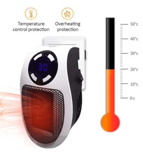 Warmfell™ Mini Desk Heater with Precise Temperature Control