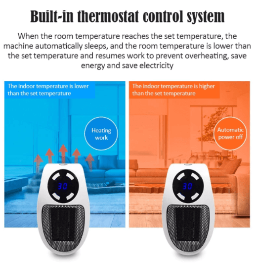 Warmfell™ Mini Desk Heater with Precise Temperature Control