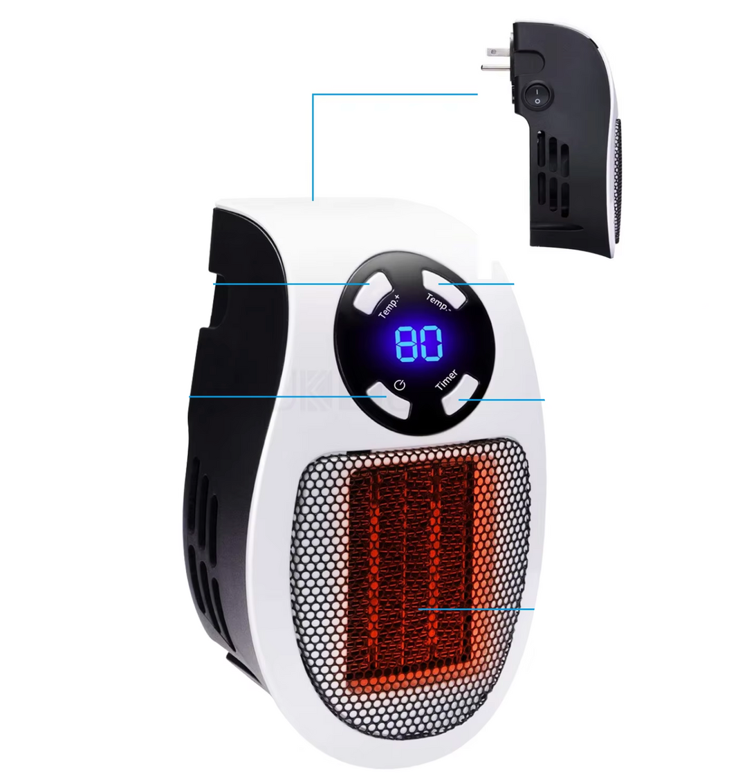 Warmfell™ Stylish Compact Electric Heater with Iron Body