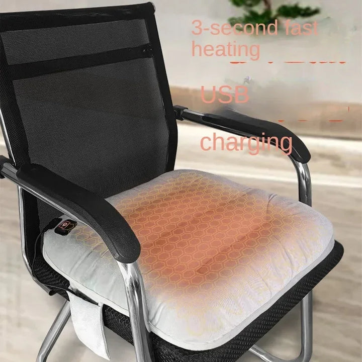 Warmfell™ Graphene Heated Seat Cushion with 3 Heat Levels