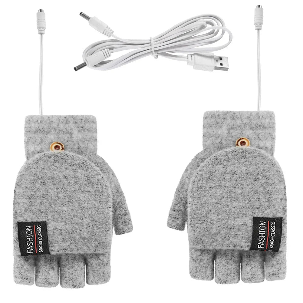 Warmfell™ Knitted USB Heated Gloves With 3 Temperature Settings