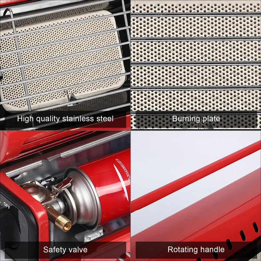 Warmfell™ Gas Camping Heater Stove for Outdoor Warmth