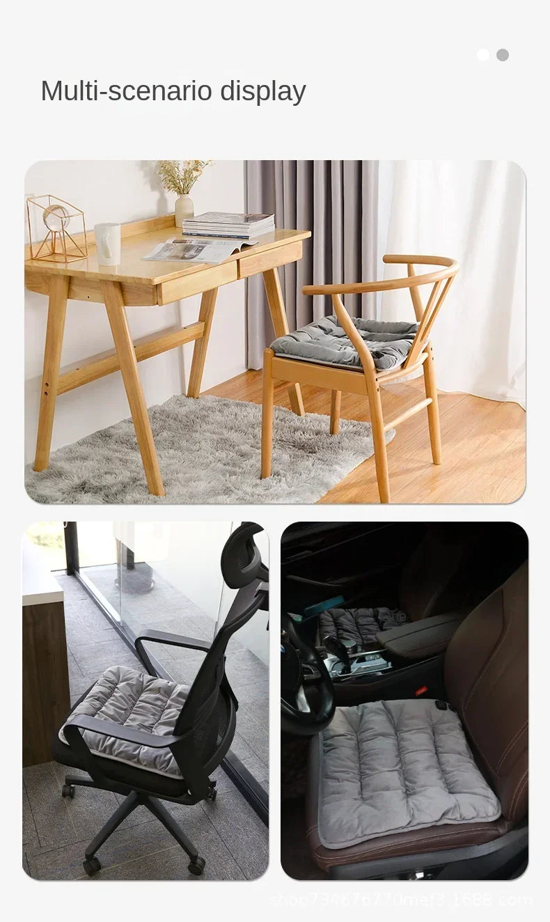 Warmfell™ Graphene Heated Seat Cushion with 3 Heat Levels