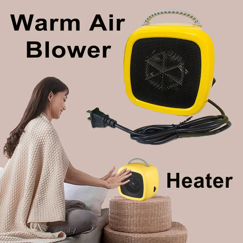Warmfell™ Quiet Mini Ceramic Table Heater with Carry Handle