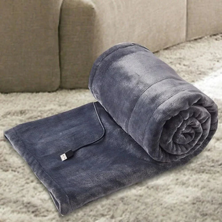 Warmfell™ USB Heated Fleece Blanket with 3 Heat Settings