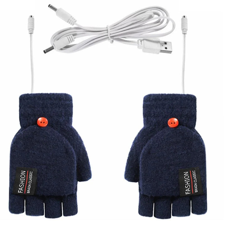 Warmfell™ Knitted USB Heated Gloves With 3 Temperature Settings
