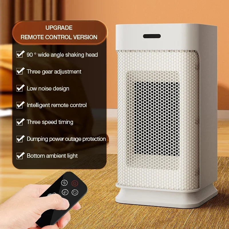 Warmfell™ Quiet Ceramic Mini Heater with Ambient Night Light