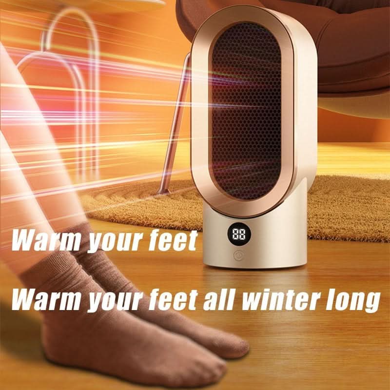 Warmfell™ Quiet 800W Mini Fan Heater with Safe Cool-Touch Design