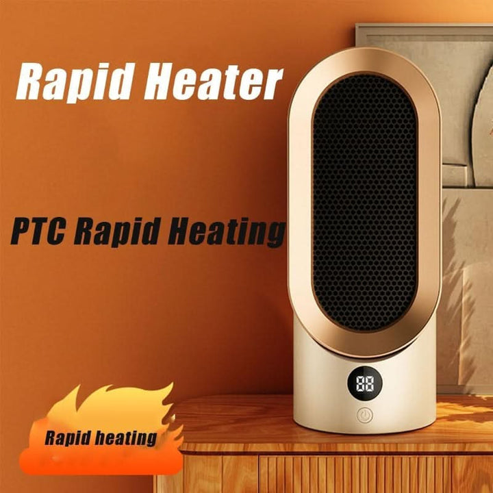 Warmfell™ Quiet 800W Mini Fan Heater with Safe Cool-Touch Design