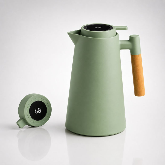 Warmfell™ 1 Litre Insulated Coffee Jug with Temperature Display Lid