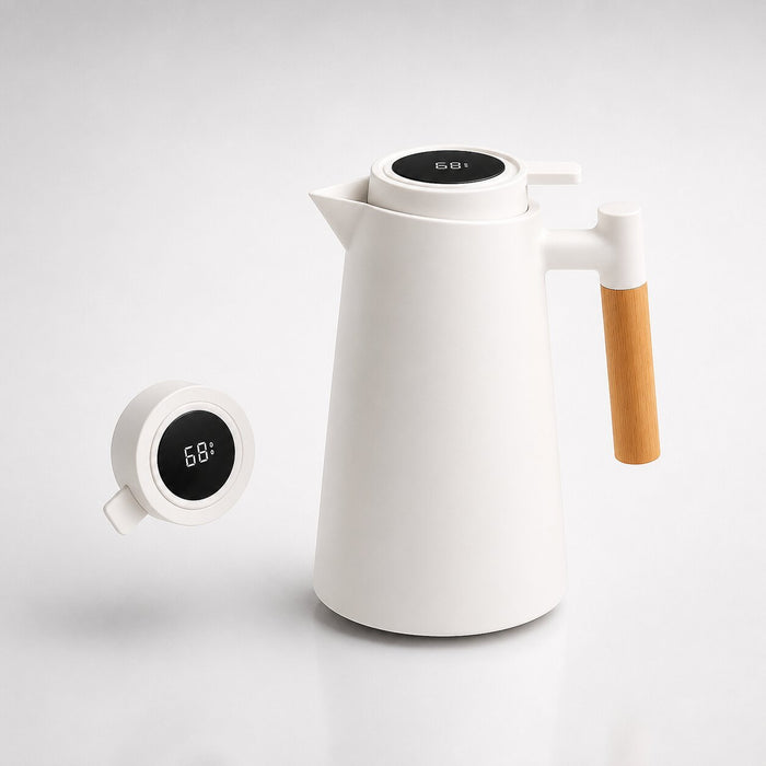 Warmfell™ 1 Litre Insulated Coffee Jug with Temperature Display Lid